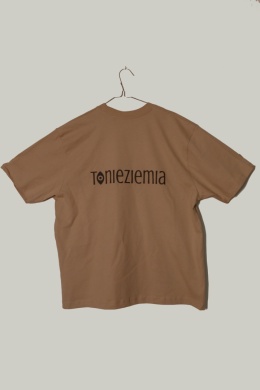 T-shirt FLAMEBOI jasny oversize